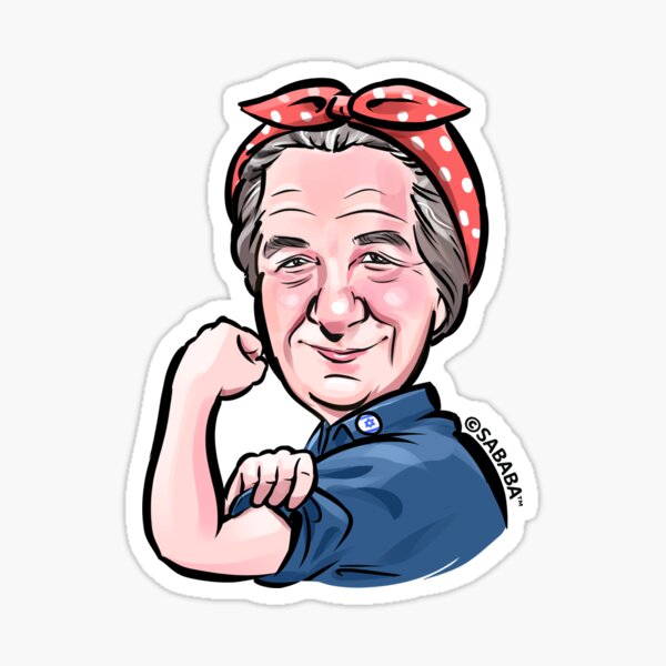 Item preview, Golda Meir Israeli Flag Girl Power Female PM Funny Graphic designed and sold by sababa-shop.