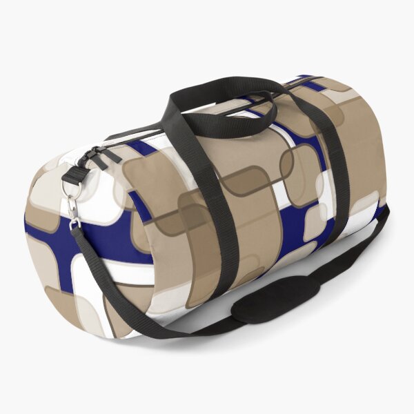 Item preview, Retro Square Bubbles - Beige and Navy Blue designed and sold by Quooki.