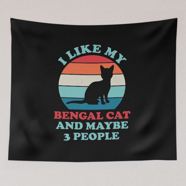 Item preview, Funny Bengal Cat designed and sold by artworkbyrihen.