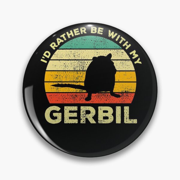 Item preview, I’d Rather Be With My Gerbil Vintage Gift For Gerbil Owners designed and sold by JokeGysen.