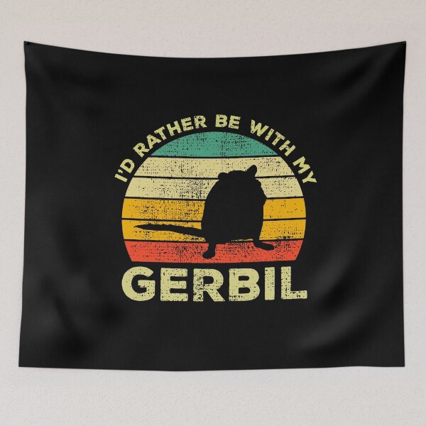 Item preview, I’d Rather Be With My Gerbil Vintage Gift For Gerbil Owners designed and sold by JokeGysen.