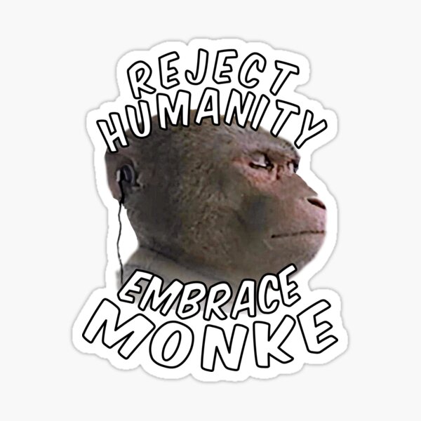 RARE NEW Decal G10 FUNNY SILENT BUT DEADLY MONKEY STICKER 
