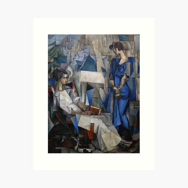 Item preview, Two women by Diego Rivera  abstract painting designed and sold by Vintage Designs +.