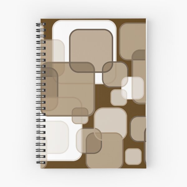 Item preview, Retro Square Bubbles - Beige and Brown designed and sold by Quooki.