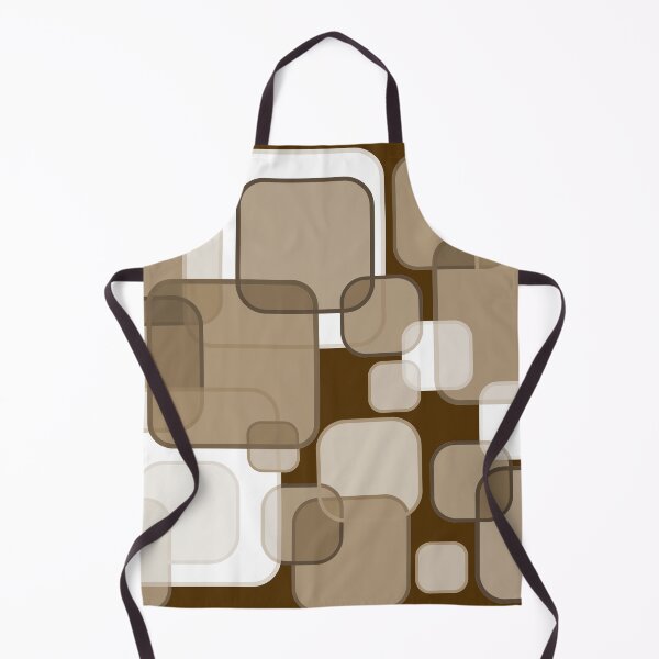 Item preview, Retro Square Bubbles - Beige and Brown designed and sold by Quooki.
