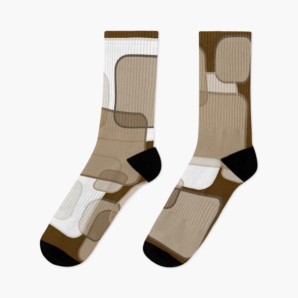 Item preview, Retro Square Bubbles - Beige and Brown designed and sold by Quooki.