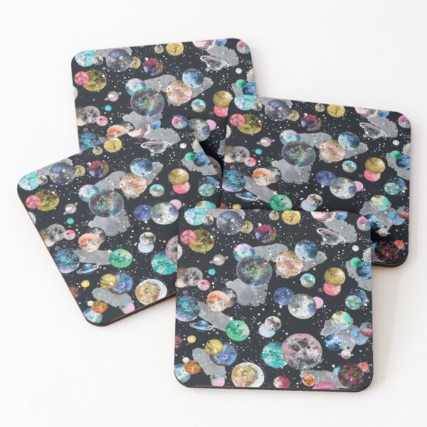 Item preview, Planets Space Constellations Black designed and sold by ninoladesign.