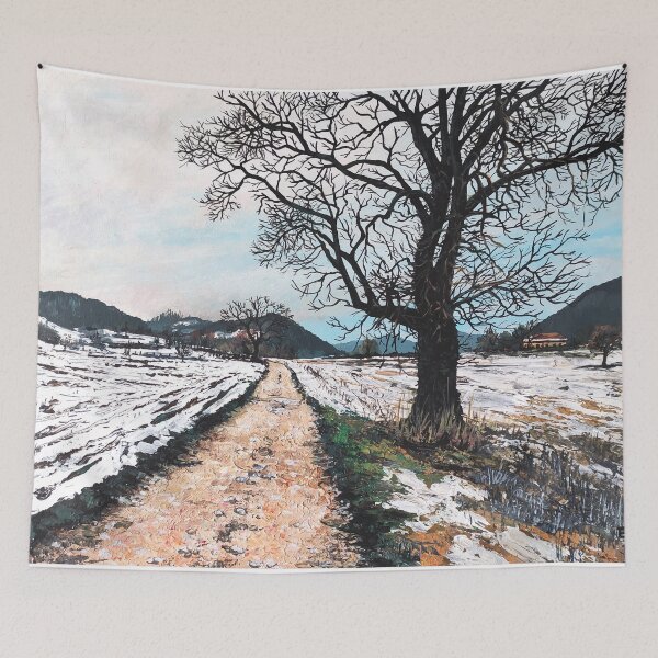 Item preview, Painting, countryside in autumn towards Chirens designed and sold by Sabistar.