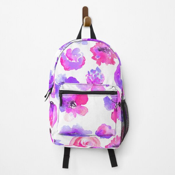 Item preview, watercolor flowers, floral, watercolor, pink and purple watercolor flowers, spring, handpainted designed and sold by dodidoodles.