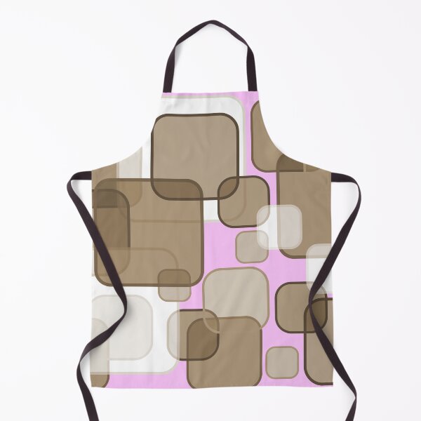 Item preview, Retro Square Bubbles - Beige and Pink designed and sold by Quooki.