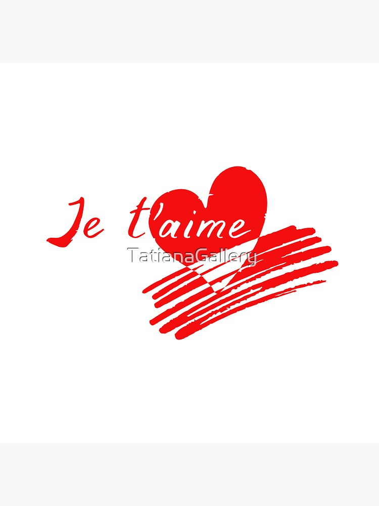 Je Taime Red Symbol Of Love Sticker For Sale By Tatianagallery Redbubble 0760