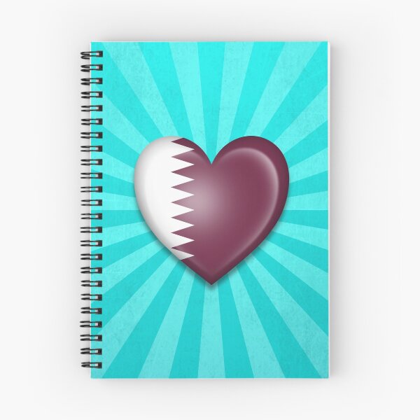 Item preview, Qatari Heart Flag designed and sold by JeffBartels.