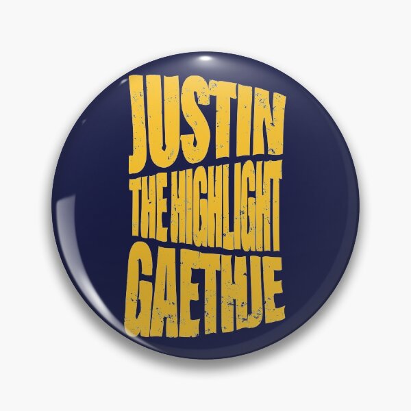 Item preview, Justin "The Highlight" Gaetjhe - Typography - Yellow designed and sold by Getting  Smashed Co.