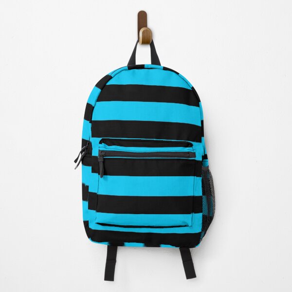 Item preview, Blue Black Wide horizontal Stripes designed and sold by Feeling Artsy.