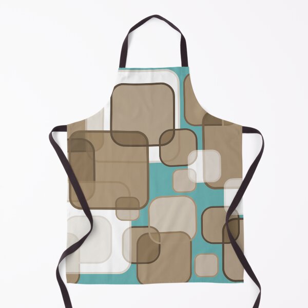 Item preview, Retro Square Bubbles - Beige and Teal designed and sold by Quooki.