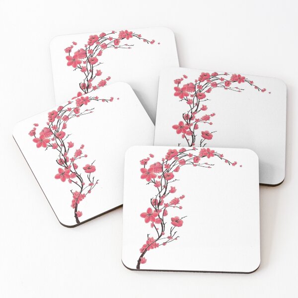 Item preview, Red  Sakura cherry blossom tree designed and sold by TshirtTyou.