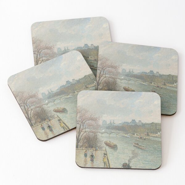 Item preview, CAMILLE PISSARRO  - The Louvre, Afternoon, Rainy Weather, 1900 designed and sold by Kerras Kjobed.