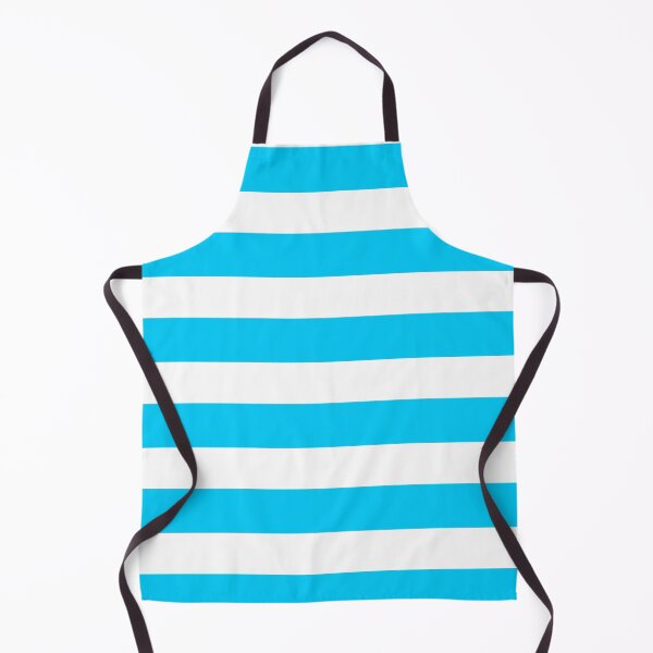 Item preview, Blue White Wide horizontal Stripes designed and sold by Feeling Artsy.