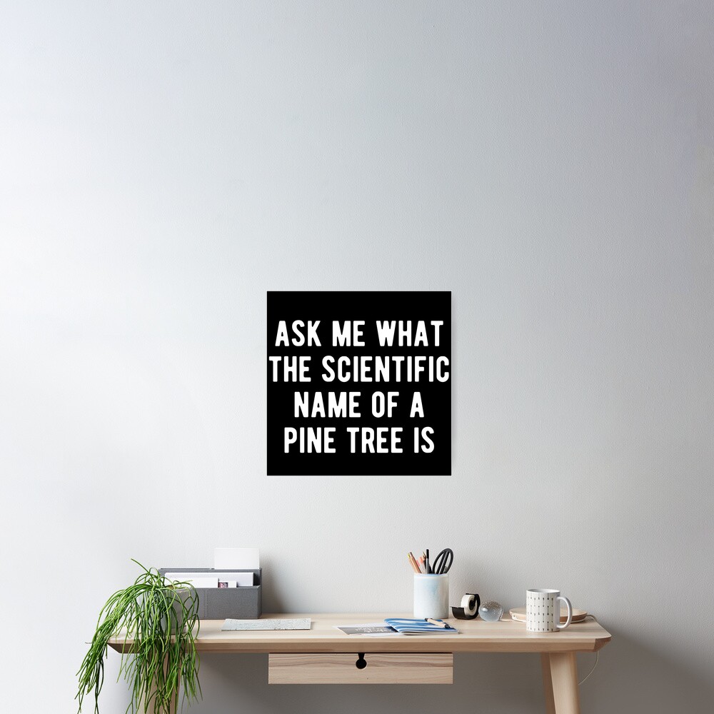 pine-tree-scientific-name-meme-poster-for-sale-by-m95sim-redbubble