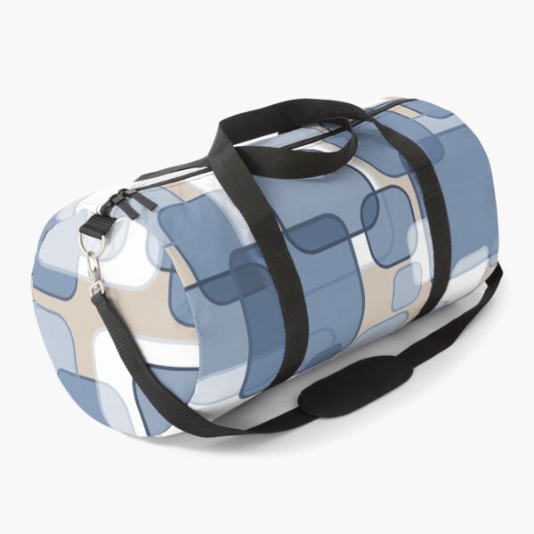 Item preview, Retro Square Bubbles - Blue and Beige designed and sold by Quooki.