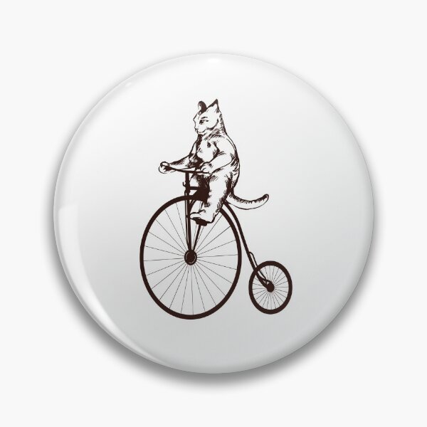 Item preview, Vintage cat penny farthing designed and sold by DerSenat.