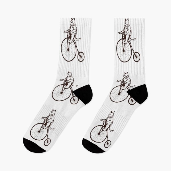 Item preview, Vintage cat penny farthing designed and sold by DerSenat.