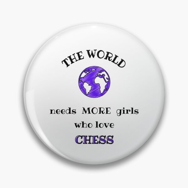 Item preview, The world needs more girls who love chess designed and sold by TheGreenGoat.