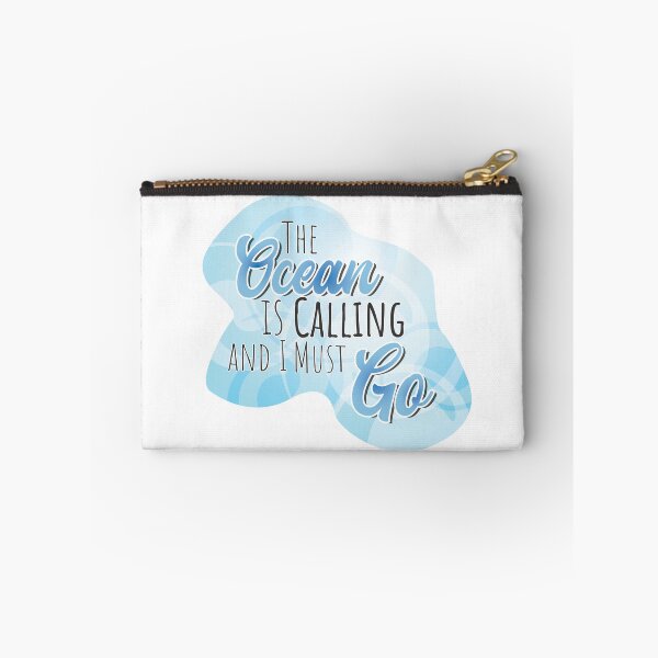 Item preview, The Ocean is Calling and I Must Go - Colorful Blue Text designed and sold by TheMajesticGoat.