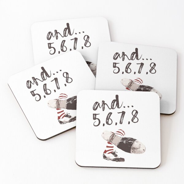 Item preview, and... 5, 6, 7, 8 Dance design in black typography with tap shoes, The best fun gift for any dancer! tap dance art, #tapdanceart, tap fam designed and sold by TAP-DANCE-ART.