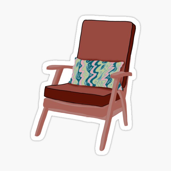 Sit, Relax chair Sticker
