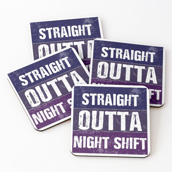 Item preview, straight outta night shift retro grunge designed and sold by Ashi17.
