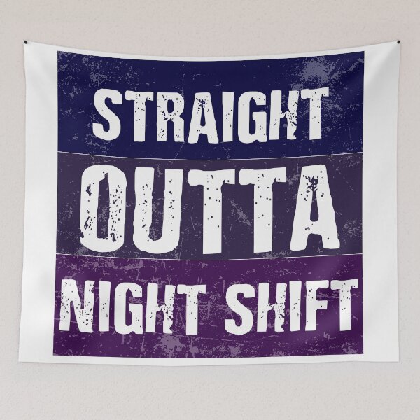 Item preview, straight outta night shift retro grunge designed and sold by Ashi17.