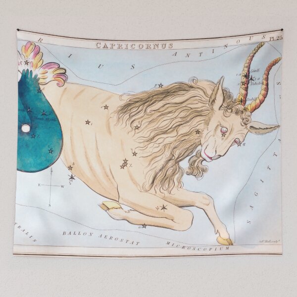 Item preview, Antique Capricornus Constellation Map designed and sold by VintageArchive.