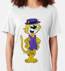 Top Cat inked up. Original artwork by WRTISTIK. Slim Fit T-Shirt