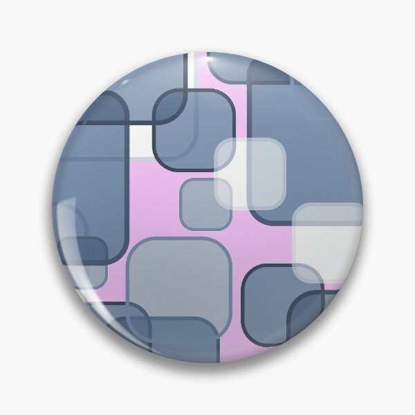 Item preview, Retro Square Bubbles - Blue and Pink designed and sold by Quooki.