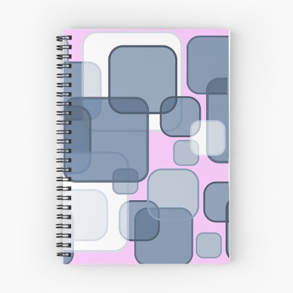 Item preview, Retro Square Bubbles - Blue and Pink designed and sold by Quooki.