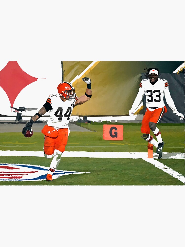 2021 NFL WILD CARD WEEKEND: CLEVELAND BROWNS UPSET PITTSBURGH STEELERS -  KAREEM HUNT ' Sticker for Sale by AdrianeSjolande