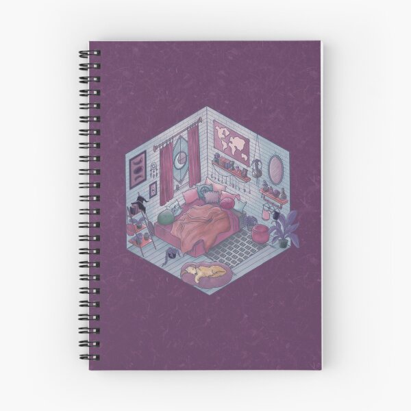 Item preview, Purple Isometric Room Design designed and sold by lizillustrated.