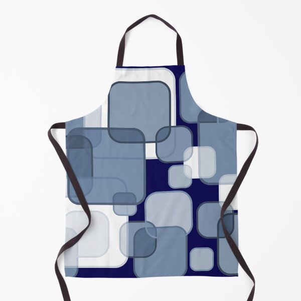 Item preview, Retro Square Bubbles - Blue and Navy designed and sold by Quooki.