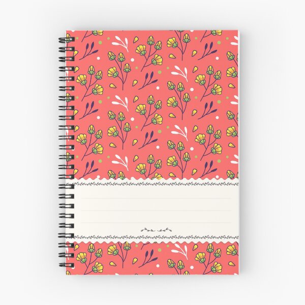 Item preview, Pretty Flowers Pattern Spiral Book with Name Slip (Pretty Flowers Pattern Spiral Notebook with Name Slip) designed and sold by Mushrankhan.