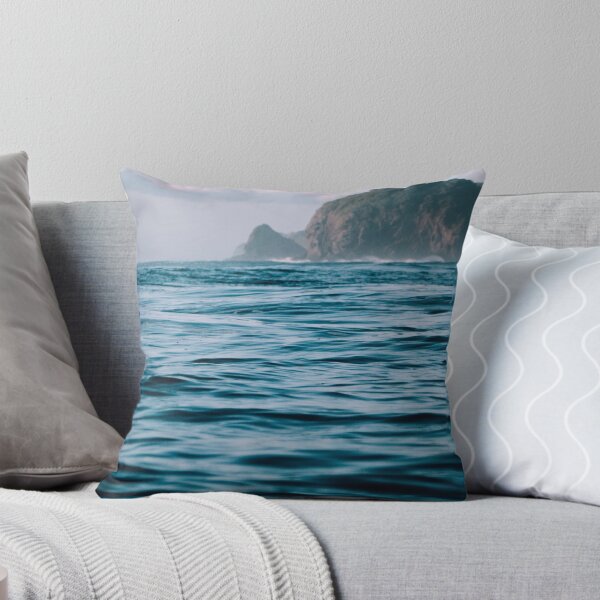 Item preview, Ocean waves with mysterious distant cliffs designed and sold by LeBreab.