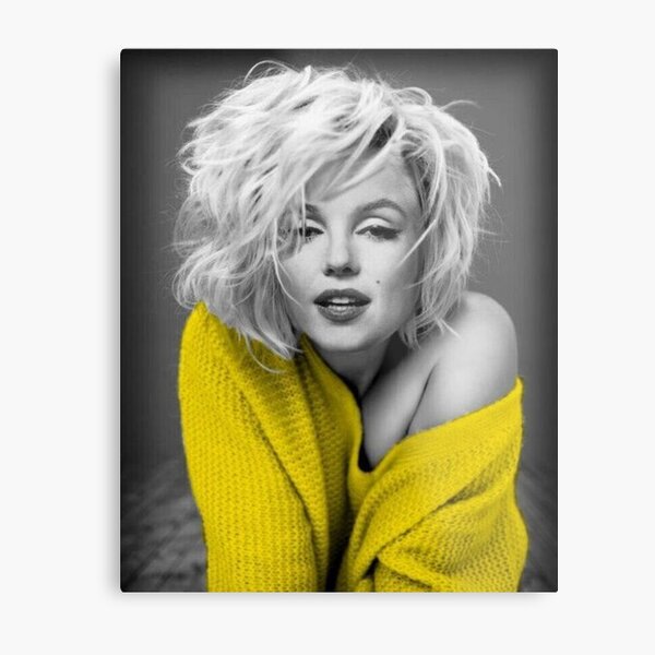 Aperçu de l'œuvre Marylin Monroe en jaune créée et vendue par kamikrison.