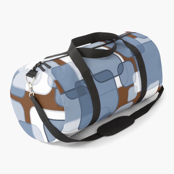 Item preview, Retro Square Bubbles - Blue and Brown designed and sold by Quooki.