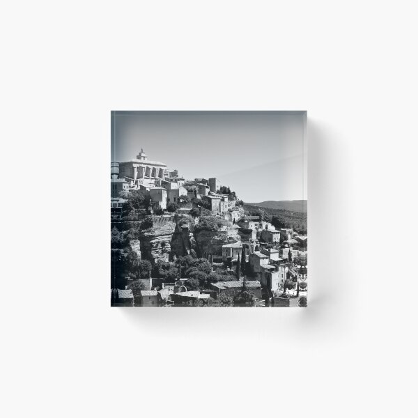 Item preview, Gordes Provence Medieval Village Black and White Photography designed and sold by Hoiho Adventure Shirts.