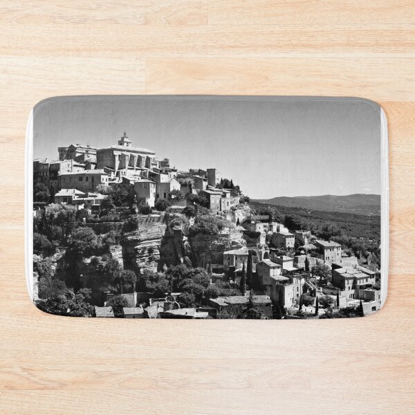 Item preview, Gordes Provence Medieval Village Black and White Photography designed and sold by Hoiho Adventure Shirts.