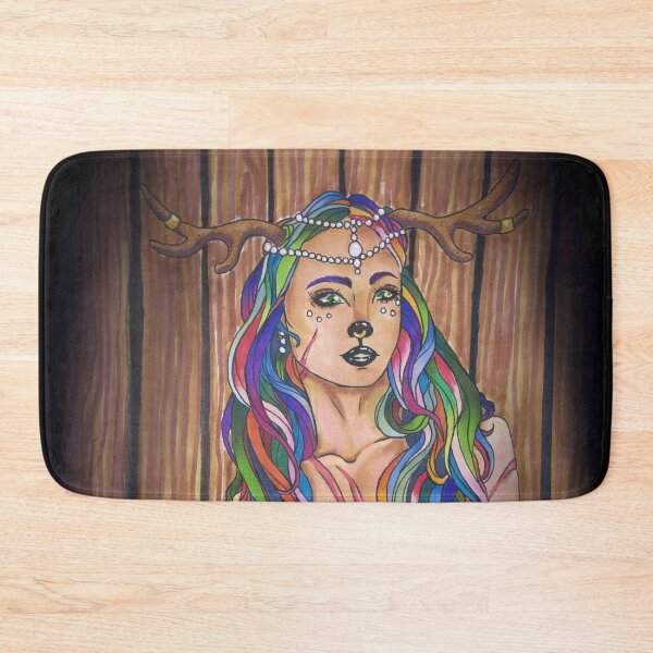 Item preview, The Deer Girl in the Forrest designed and sold by AvalonUnmuzzled.