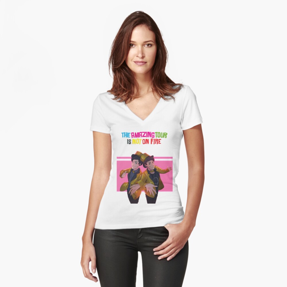 Item preview, Fitted V-Neck T-Shirt designed and sold by maddoxrider.