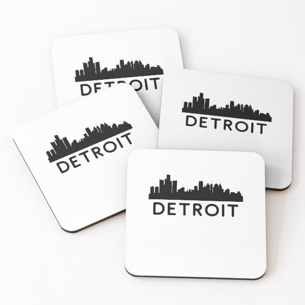 Item preview, Detroit City Skyscraper Skylines Vintage Sunset Retro Silhouette designed and sold by Emerg-Apparel.