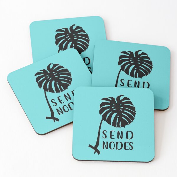 Item preview, Send Nodes Slogan Monstera designed and sold by TASORA.