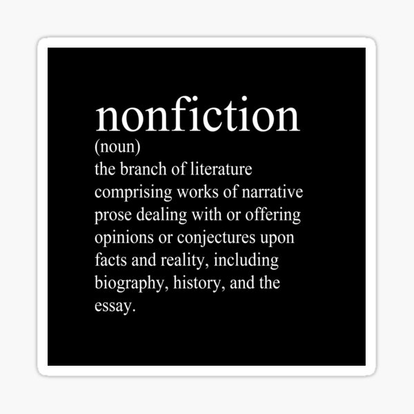 Item preview, Non-Fiction Definition designed and sold by literarydreamrs.